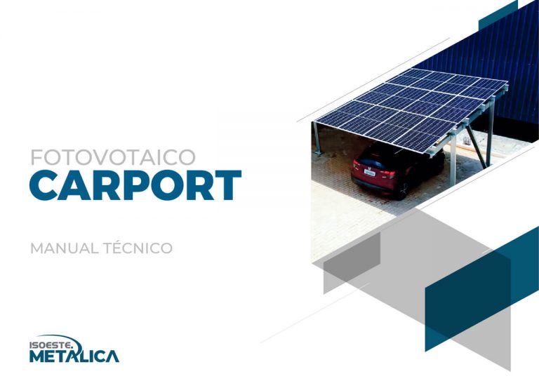 garagem feita com estrutura fotovotaico